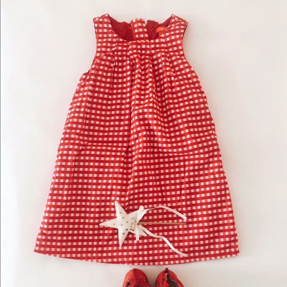 JOE FRESH - Cute🐱Red and white checkered dress